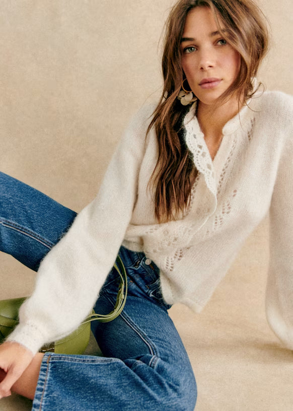 Ivory Knit Cardigan
